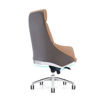 Fauteuil de bureau pivotant en cuir, grand format, confortable, pour manager, patron, usage domestique ou professionnel, idéal pour les longues sessions de travail sur ordinateur