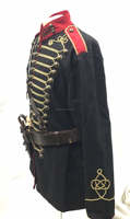 Veste uniquement, style Napoléon des années 1700, veste de hussard antique à tressage, fabrication de haute qualité du Pakistan, vestes pour hommes