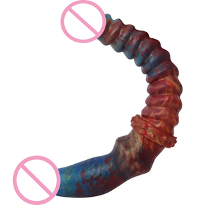 LUUK23-consoladores de doble cabeza de silicona para mujeres adultas, juguete para lesbiana - Product Image 5