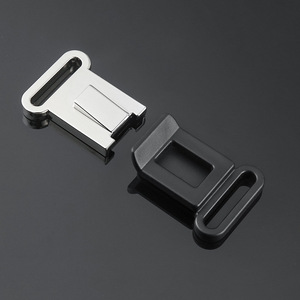 Hebilla de liberación lateral de aleación de zinc de 25 mm plateada, accesorios duraderos para mochilas, riñoneras, bolsos de hombro, equipaje y mochilas escolares - Product Image 3