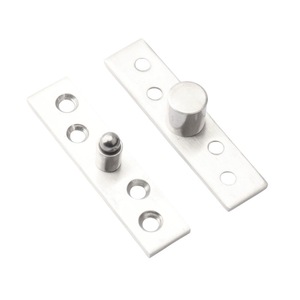 Charnière dissimulée en acier inoxydable, pivotante à 360 degrés pour portes d'armoires, réglable avec 4 trous, design minimaliste - Product Image 2