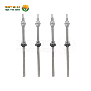 สลักเกลียวแขวนแผงโซลาร์เซลล์สแตนเลส M10x250 มม. สำหรับติดตั้งบนหลังคากระเบื้อง ชุบสังกะสีแบบจุ่มร้อน พร้อมน็อตและยาง EPDM สำหรับโครงสร้างเหล็ก - Product Image 5