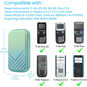 Étui de transport rigide en EVA couleur personnalisée pour calculatrices <span class=keywords><strong>TI</strong></span>-<span class=keywords><strong>Nspire</strong></span> CX/<span class=keywords><strong>TI</strong></span>-84 Plus CE/Fx-9750GII - Product Image 4