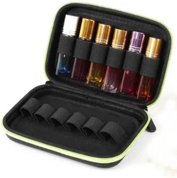 En stock Porte-huile essentielle de voyage Collect 12 bouteilles d'huile de parfum 10ML Boîte de rangement pour huile essentielle EVA