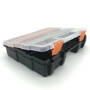 En gros <span class=keywords><strong>nouveau</strong></span> en plastique outil <span class=keywords><strong>de</strong></span> stockage organisateur plastique boîte <span class=keywords><strong>de</strong></span> pêche artisanat transparent petit avec le prix concurrentiel - Product Image 5
