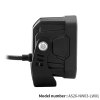Feux de travail LED 3 pouces 40W avec halo DRL blanc et ambre, feux de route pour camion, VTT, UTV, SUV