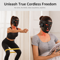 Masque facial LED professionnel 510K en silicone pour photothérapie, lumière rouge, OEM ODM, portable, lumière rouge, NIR, bleue, ambre