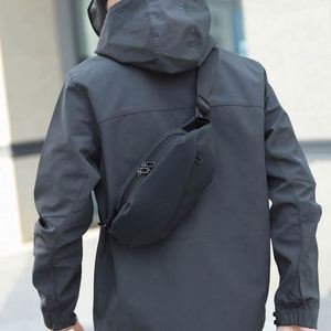 Bolso de Cintura Multifuncional de PU para Hombre, Bolso de Pecho para Deportes al Aire Libre, Viajes, Bolso Cruzado Informal - Product Image 3