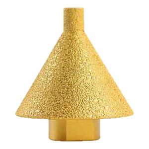 高品质10/38/50毫米真空钎焊金刚石斜角芯斜角钻头埋头钻头 - Product Image 1