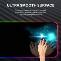 Tapis de souris de jeu Rgb Led, 9mm, Oem, en caoutchouc, pour Gamer