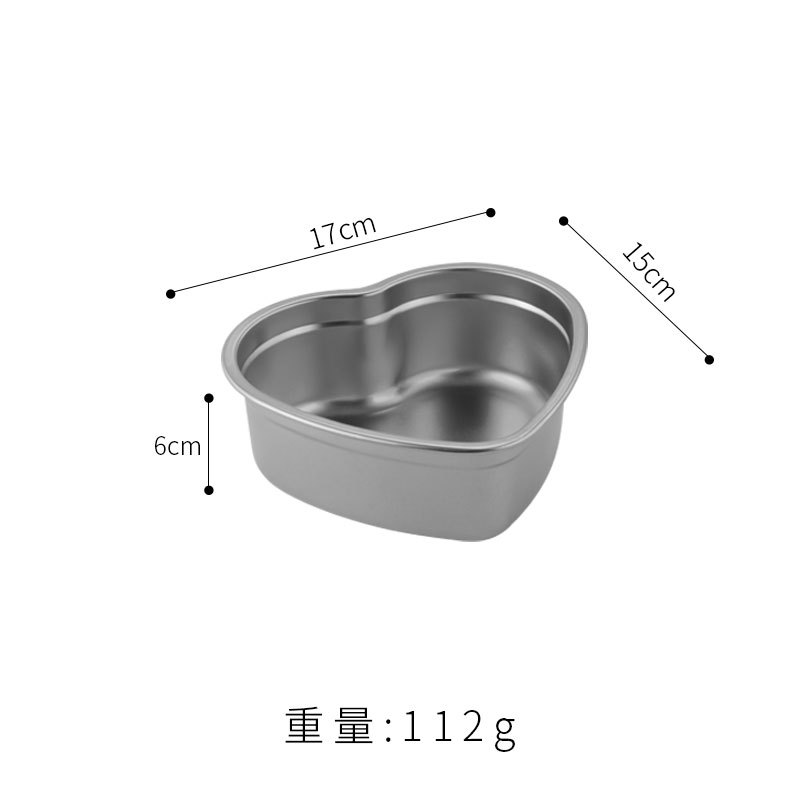 อ่างล้างหน้าทรงหัวใจขนาดกลาง (สีเงินเข้ม)