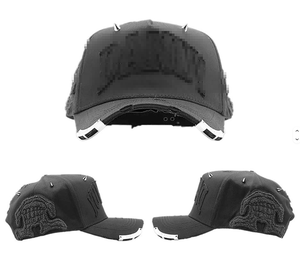 Casquettes de haute qualité personnalisées à cadre rigide Rude Awakening Caps <span class=keywords><strong>Lalala</strong></span> avec logo brodé 3D, visière incurvée, 5 panneaux, sombreros, chapeaux - Product Image 4