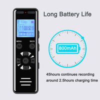 Professionnel 136GB Dictaphone Mini enregistreur vocal Hu mémoire dispositif Audio conférences sons Format MP3 enregistrement activé par la voix