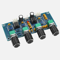 XH-A901 NE5532 Papan Tone Preamp Pre-amp Dengan Pengontrol Volume Treble Bass Pre-amplifier untuk Amplifier