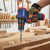 Perceuse à percussion électrique NANWEI 45N.m sans fil, moteur sans balais, pour travaux lourds, projets de bricolage, avec batterie
