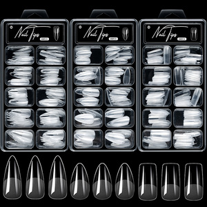100 <span class=keywords><strong>Uñas</strong></span> <span class=keywords><strong>Postizas</strong></span> Transparentes, Cortas, Almendradas, Cuadradas, Stiletto, Puntas <span class=keywords><strong>de</strong></span> <span class=keywords><strong>Uñas</strong></span> Artificiales <span class=keywords><strong>para</strong></span> Mujeres y <span class=keywords><strong>Niñas</strong></span> - Product Image 2