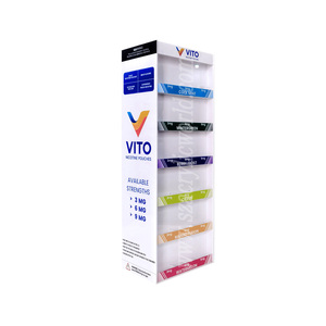 Eco-Friendly Customized Nicotine Pouches Display <b>Rack</b> acrylic nicotine bag display shelf with pushers - Product Image 2