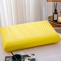 Hochwertiges Natürliches Ergonomisches Nackenstützkissen mit Wärmeentlastung, Kamillenöl und Weichem Gel-Infundiertem Festem Memory-Schaum