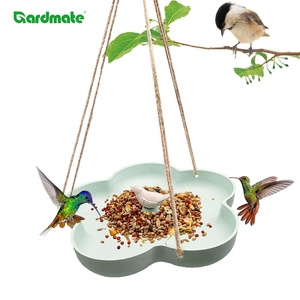 GARDMATE - Bebedero para Pájaros de Fibra de Bambú Ecológico y Resistente al Agua, Tazón de Agua para Aves Silvestres para Balcón, Jardín, Patio, Exterior, Colgante - Product Image 2