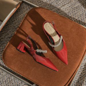 Sandales sexy à talons ultra hauts pour femmes, en satin, strass et cuir verni PVC, à bout ouvert, pour club, hiver - Product Image 6