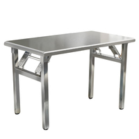 Table à manger rectangulaire pliable moderne en acier pour salle à manger, famille, mariage, réunions, événements
