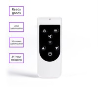 Nouvelle télécommande universelle simple et personnalisable pour ventilateur de plafond, 7 boutons, infrarouge, couleur blanc/noir, puce haute vitesse 2026