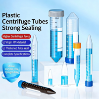 Tubes à centrifuger coniques à fond plat avec bouchon à vis de 50 ml, consommables de laboratoire de haute qualité