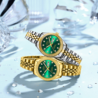 NIBOSI 2697 Montre de Couple Lumineuse avec Calendrier Étanche, Montres-Bracelets pour Hommes et Femmes