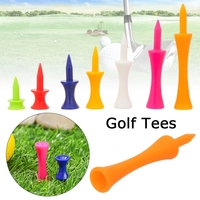 Tees de golf en caoutchouc incassables Tees de château en plastique abaisseurs avec une hauteur constante pour la pratique de taille mixte
