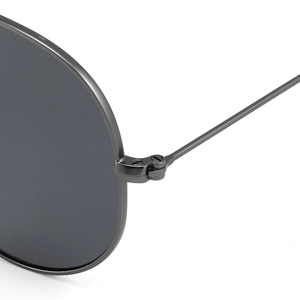 Pilot <b>Sunglasses</b> Black <b>Frame</b> Green Polarized Lenses Full Rim UV400 Protection Unisex <b>Round</b> Style Adult Driving Use - Product Image 4