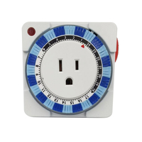 Landschafts beleuchtung China Us Plug Outlet Steckdose 3-Loch-Schalter Digitaler Timer für Niederspannung transformator