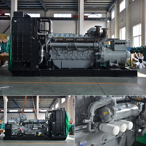 Mesin Generator Diesel tegangan tinggi 1000 Kva 800kw 4008TAG2A mesin bertenaga oleh produsen Top Set besar kapasitas 1 MW - Product Image 2