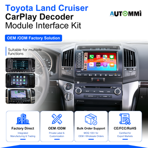 Module d'interface sans fil Apple CarPlay Android Auto pour Toyota Land Cruiser LC100 LC200 1999-2015, mise à niveau <span class=keywords><strong>de</strong></span> l'écran tactile d'origine - Product Image 1