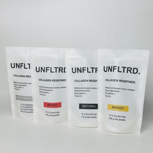 Custom Logo Printing Stand Up Zipper <b>Bag</b> Heat Seal Plastic Packaging Pouch for Potato Chips Chocolate Balls Nut Cereal Popcorn - Product Image 1