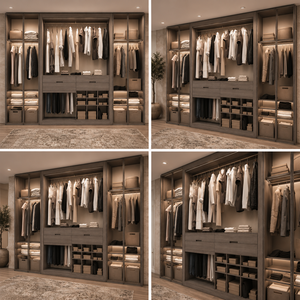 Armadio Modulare Salvaspazio per Progetti Residenziali <span class=keywords><strong>con</strong></span> <span class=keywords><strong>Ripiani</strong></span> a Livelli, Certificato FSC, Armadietto di Grado Commerciale - Product Image 3