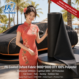 Tessuto Oxford 900D*900D Rivestito in PU, 100% Poliestere, Impermeabile 2000mm, Protezione UV, Antibatterico, Antimuffa, 320 GSM, Peso Medio - Product Image 1