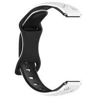 Kompatibel dengan Xiaomi Mi Band 8/9/10/11 Tali Silikon Dua Warna Bermotif Bunga dengan Ukiran Laser