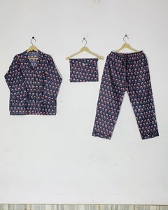 Conjunto de Pijama Étnico Minimalista para Mujer, Estampado a Mano, Precio de Mayoreo - Product Image 2
