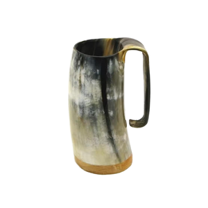Taza de Cuerno de Búfalo Clásica Hecha a Mano, Diseño Vikingo, Grabada a Mano, Duradera y Ecológica, para Cerveza/Vino, de Gifty Craft - Product Image 3