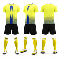 Ensemble de maillots de football personnalisés, uniforme d'équipe de football, kit personnalisé avec nom, numéro et logo, vêtements d'entraînement sportif, fournisseur d'usine OEM
