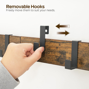 Hallway Furniture Modern Steel & Plastic Hanger Stand Shoe and Coat <b>Rack</b> with 5 Hooks for Bedroom and Hotel Use - Product Image 4
