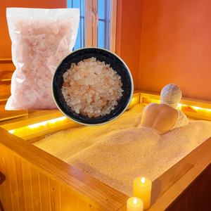 เกลือหิมาลัยสีชมพูธรรมชาติแบบเม็ด สำหรับห้องเกลือ ศูนย์ฮาโลเทอราพี และการติดตั้งเพื่อสุขภาพระดับมืออาชีพ - Product Image 1