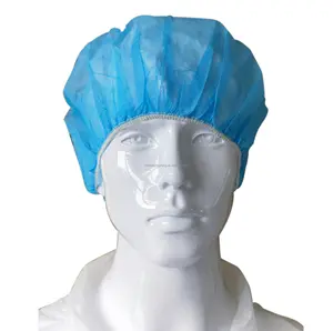 Y tế dùng một lần hàng tiêu dùng tóc mũ không dệt MOB cap y tá bouffant cap duy nhất đàn hồi CE