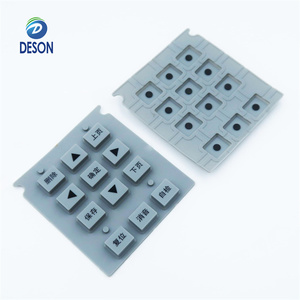 Deson kỹ thuật số Silicone nút với dải dính trên mặt sau bluetooth loa dẫn điện mờ Silicone bàn phím - Product Image 2