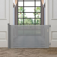 Barrière de sécurité rétractable en maille robuste pour bébé, design adapté aux bébés, multifonctionnelle pour les portes et la cuisine