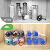 Porte-bouteilles en plastique Offre Spéciale et organisateur de bouteilles d'eau garde-manger de cuisine et rangement de casier porte-bouteilles empilables pour une utilisation en fête