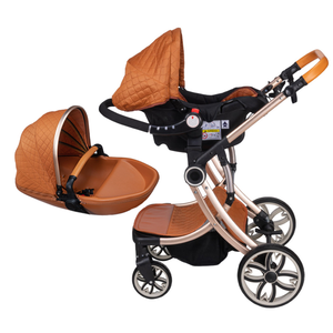 Xe Đẩy Em Bé <span class=keywords><strong>3</strong></span> Trong 1, Xe Đẩy Hình Vỏ Trứng Sang Trọng Có Thể Gấp Lại Bán Chạy 2021 - Product Image 2