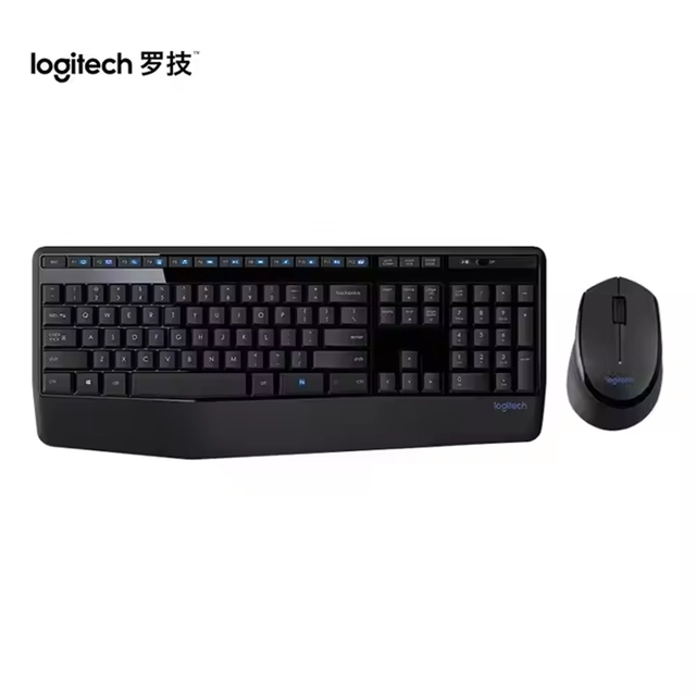Original for Mk345 Wireless Keyboard and Mouse Combo 2.4 Ghz Waterproof Ergonomic Set for Computer