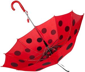 <span class=keywords><strong>Parapluie</strong></span> <span class=keywords><strong>coccinelle</strong></span> Ovida 18 pouces pour enfants ouverture manuelle avec poignée en forme d'animal et oreilles de dessin animé pour enfants 8 côtes à suspendre - Product Image 3
