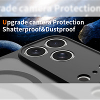 Étui de protection pour appareil photo précis, sensation de peau, TPU+PC magnétique, de qualité militaire